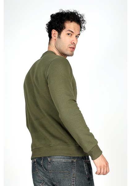 Noah Erkek O Yaka Sweatshirt Haki fırsatları