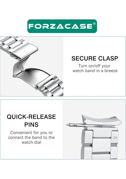 Samsung Galaxy Watch Fe ile Uyumlu Metal Baklalı Kordon Kayış - FC790 fırsatları