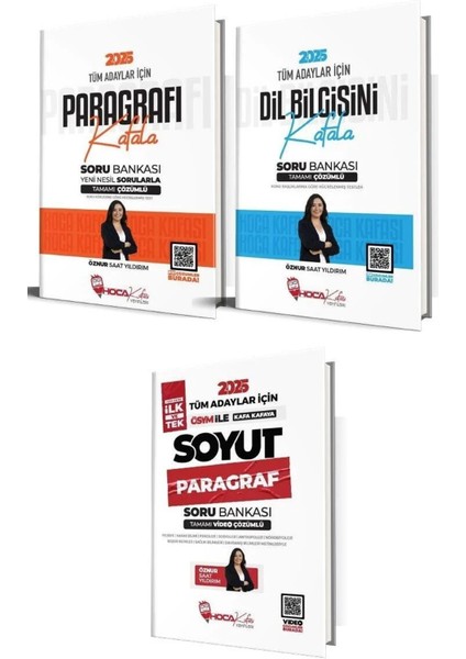 2025 KPSS Paragraf - Dil Bilgisi Soru Bankası 3'lü Set