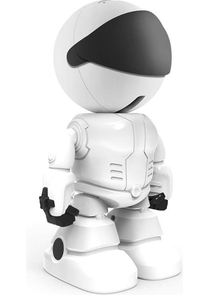 Full Hd Kablosuz Wifi Robot Kamera 3mp Iki Yönlü Ses Otomatik Izleme Hareket Algılama Kişi Takibi Ofis Ev Kamerası
