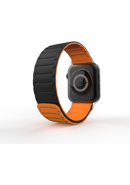 Apple Watch Series 10 42MM Uyumlu Strap Manyetik Mıknatıslı Silikon Kordon Kayış fiyatları