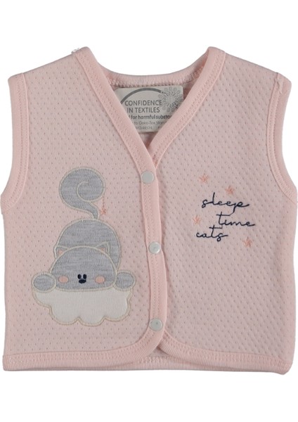 Askılı Kapitone Yelek - Beyaz