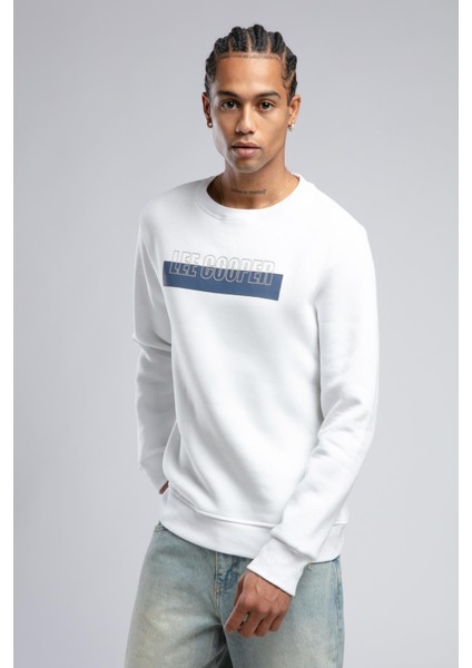 Noah Erkek O Yaka Sweatshirt Beyaz fırsatları