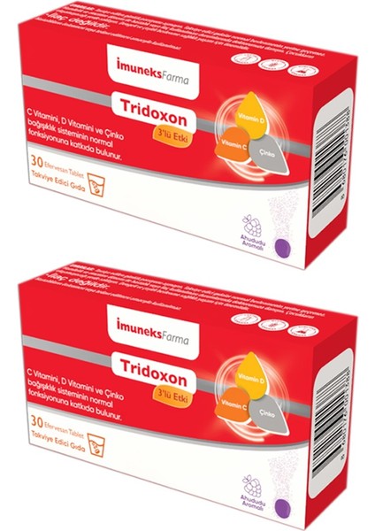 Farma Tridoxan 30 Efervesan Tablet X 2 Adet