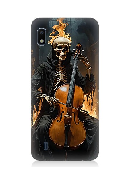 Samsung Galaxy A10 Uyumlu Iskelet Çello Desenli Silikon Kılıf