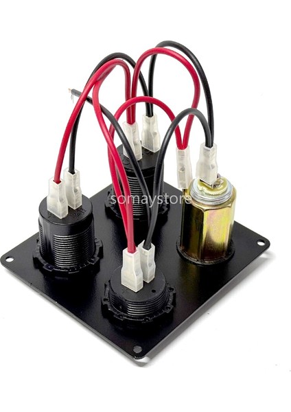 Marin Şarj + Voltmetre + Usb Type-C 3.0 + Çakmak Soketi Metal Çerçeveli 12-24v 110 X 110mm fiyatları