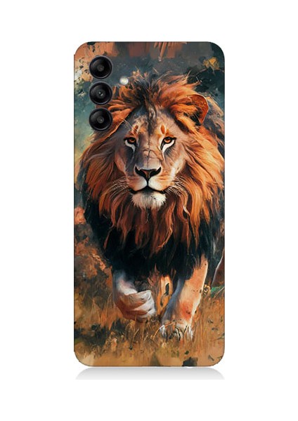 Samsung Galaxy A15 Uyumlu Aslan Portresi Desenli Silikon Kılıf
