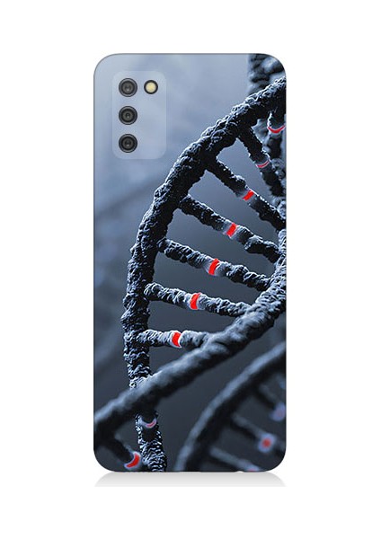 Samsung Galaxy A02S Uyumlu Dna Sarmalı Desenli Silikon Kılıf