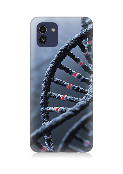 Samsung Galaxy A03 Uyumlu Dna Sarmalı Desenli Silikon Kılıf