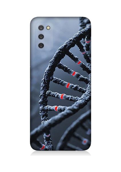 Samsung Galaxy A03S Uyumlu Dna Sarmalı Desenli Silikon Kılıf