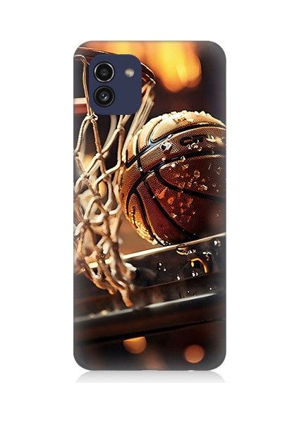 Samsung Galaxy A03 Uyumlu Uzay Iskeleti Desenli Silikon Kılıf