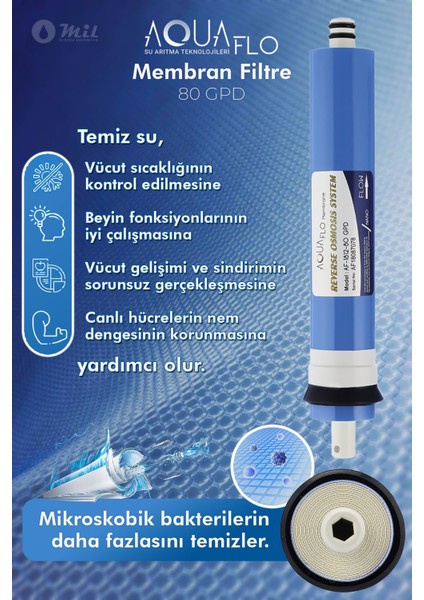 Su Arıtma Cihazı 12 Lt Çelik Tanklı AquaFlo Membranlı (MNP5-M-A)