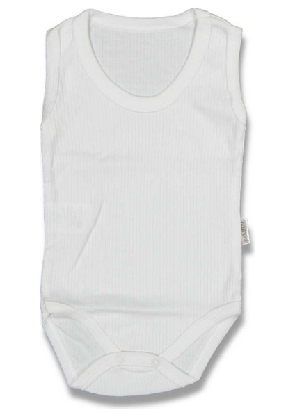 Çizgili Askılı Badi - Krem