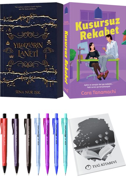 Kusursuz Rekabet ve Yıldızların Laneti 1 Sena Nur Işık 2'li Set + Hediyeli
