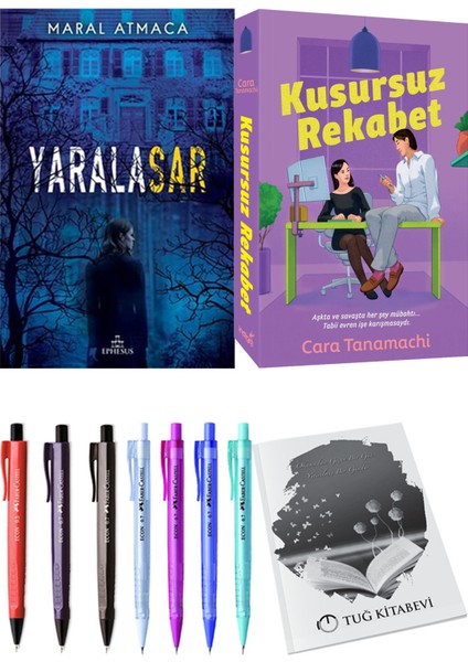 Kusursuz Rekabet ve Ephesus Yayınları Yaralasar 1 Maral Atmaca 2li Set + Hediyeli