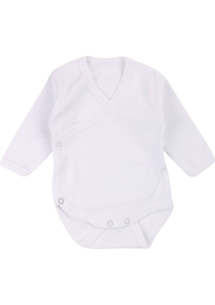 Düz Kundak Badi - Beyaz