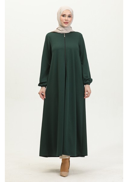 Fermuarlı Double Mevlana Ferace 2029-02 Zümrüt Yeşili fiyatları