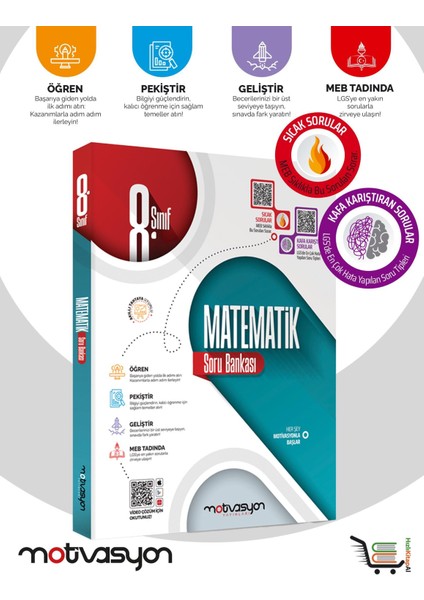 8. Sınıf Matematik ve Türkçe Soru Bankası