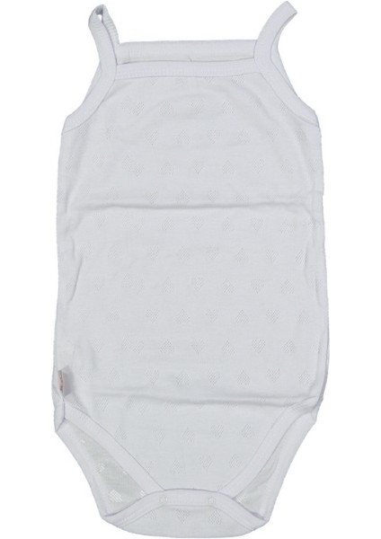 Kalpli Ip Askılı Badi - Beyaz