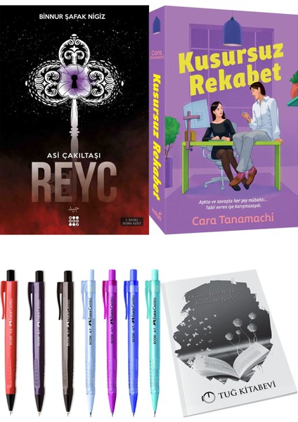 Kusursuz Rekabet ve Dokuz Yayınları Asi Çakıltaşı 2 Reyc Binnur Şafak Nigiz 2li Set + Hediyeli