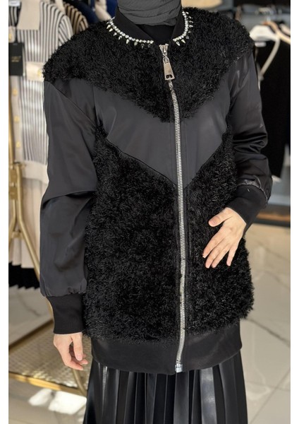Missemramiss 4691 Taşlı Bomber Kap