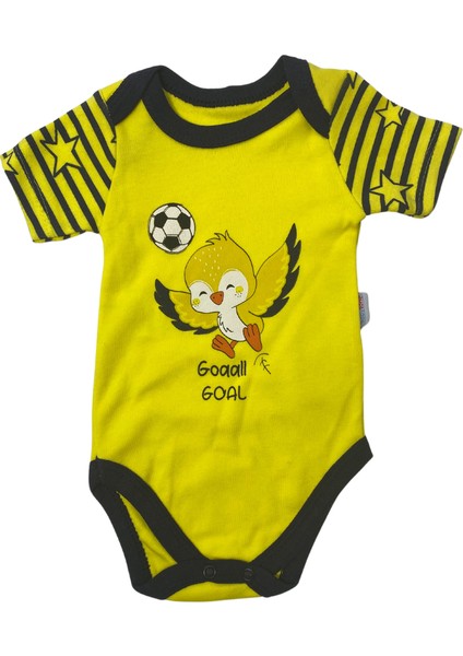 Kanarya Yarım Kol Badi - Sarı ve Lacivert