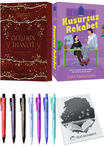Kusursuz Rekabet ve Güllerin Ihaneti 2 Sena Nur Işık 2'li Set + Hediyeli
