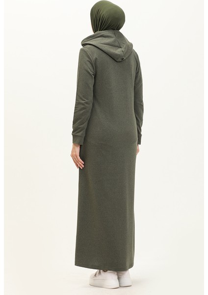 Kapüşonlu Cepli Spor Ferace 3011-02 Haki indirimleri