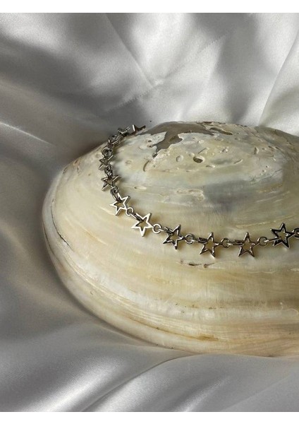 Gümüş Kaplama Yıldızlar Zincir Kolye fiyatları