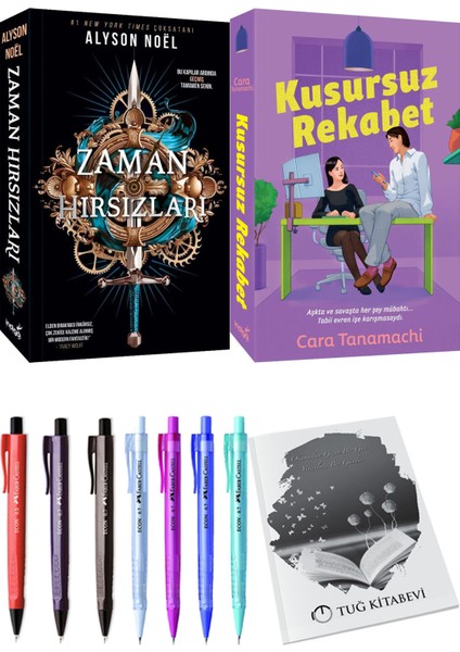 Kusursuz Rekabet ve Zaman Hırsızları Alyson Noel 2'li Set + Hediyeli