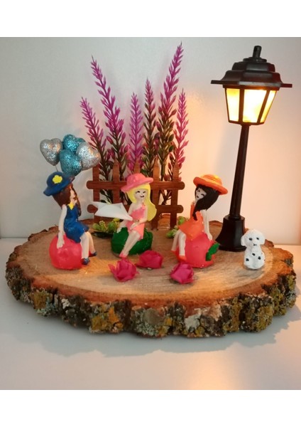 Best Friends si Bitmeyen Dostluk si Kız Arkadaşa Doğum Günü si Işıklı Kütük Teraryum