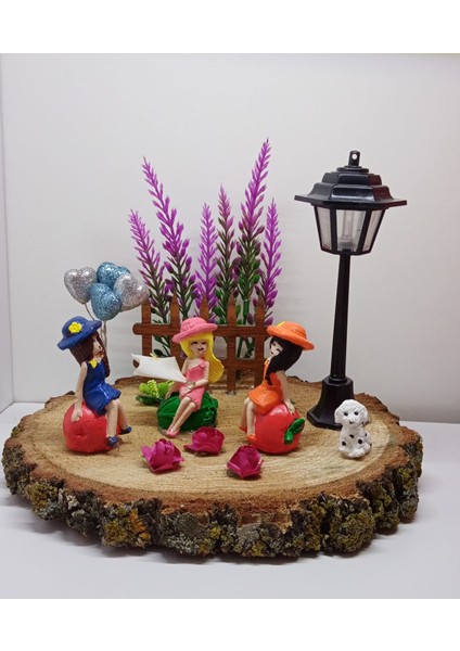 Best Friends si Bitmeyen Dostluk si Kız Arkadaşa Doğum Günü si Işıklı Kütük Teraryum modelleri