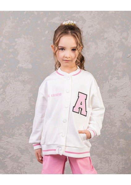 Kız Çocuk Sırtı Fancy Fan Club Baskılı Kolej Ceket fiyatları