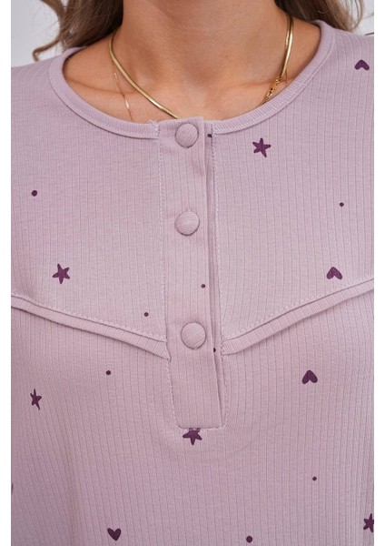 Lila Büyük Beden Kadın Pijama Takımı fırsatları