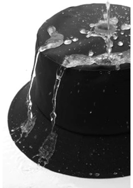 Yağmur Şapkası Balıkçı Safari Outdoor Bucket Hat Siyah