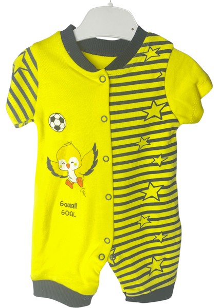 Organik Kanarya Tulum - Sarı ve Lacivert