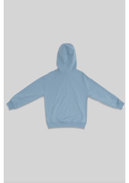 Platon Açık Mavi Baskılı Pamuklu Erkek Çocuk Sweatshirt modelleri