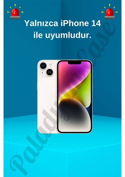 iPhone 14 Uyumlu Simli Kurdeleli Şeffaf Kılıf