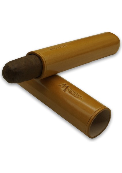 Gerçek Deri El Yapımı Puro Kılıfı Tekli (65 Ring) Munich modelleri