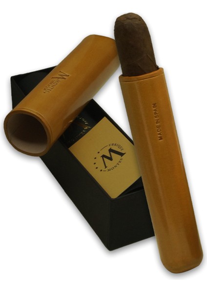 Gerçek Deri El Yapımı Puro Kılıfı Tekli (65 Ring) Munich fırsatları