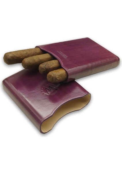 Gerçek Deri El Yapımı Puro Kılıfı Dörtlü (55 Ring) Varsovia fiyatları