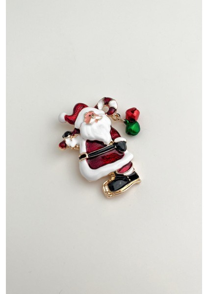 Yılbaşı Özel Sevimli Noel Baba Broş (5cm)