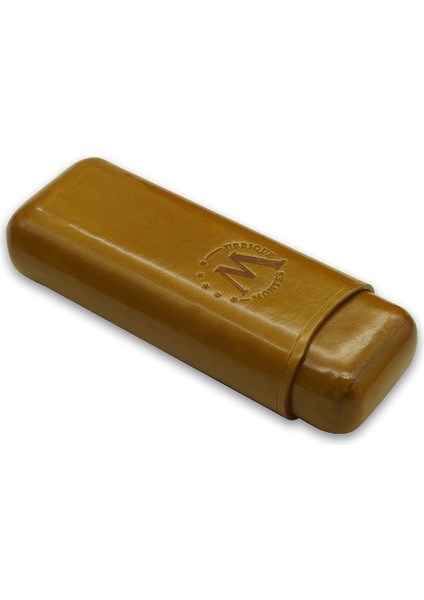 Gerçek Deri El Yapımı Puro Kılıfı Ikili (52 Ring) Munich