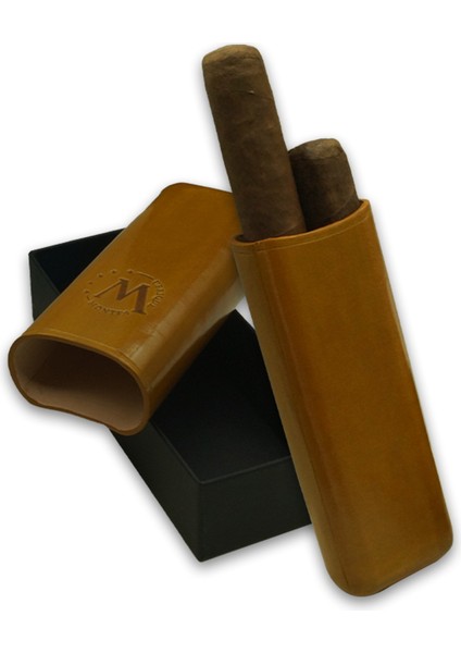 Gerçek Deri El Yapımı Puro Kılıfı Ikili (52 Ring) Munich fırsatları