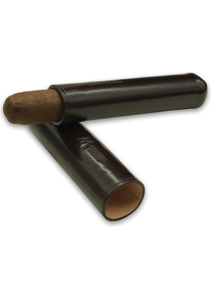 Gerçek Deri El Yapımı Puro Kılıfı Tekli (65 Ring) Viena fiyatları