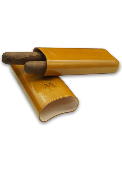 Gerçek Deri El Yapımı Puro Kılıfı Ikili (65 Ring) Munich fiyatları