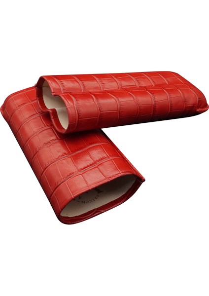 Gerçek Deri El Yapımı Puro Kılıfı Ikili (60 Ring) Croco Fuego fiyatları