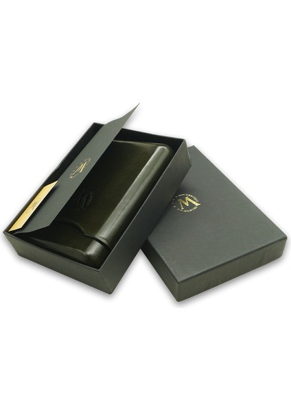 Gerçek Deri El Yapımı Puro Kılıfı Dörtlü (55 Ring) Jaen modelleri