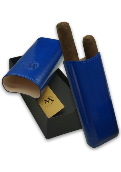 Gerçek Deri El Yapımı Puro Kılıfı Ikili (65 Ring) Monaco fırsatları