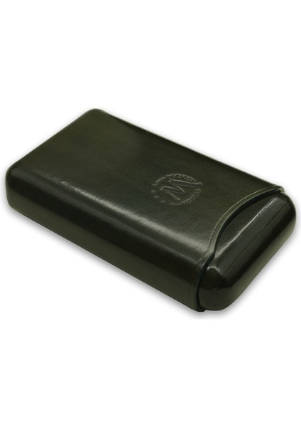 Gerçek Deri El Yapımı Puro Kılıfı Üçlü (65 Ring) Jaen